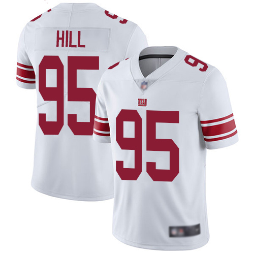 Men New York Giants 95 B.J. Hill White Vapor Untouchable Limited Player Football NFL Jersey